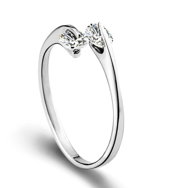 SS11061 Sliver heart ring